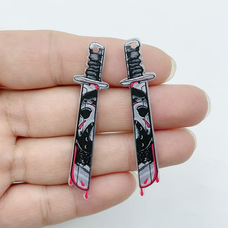 10 pieces of acrylic jewelry H - Halloween Party Supplies recension och pris