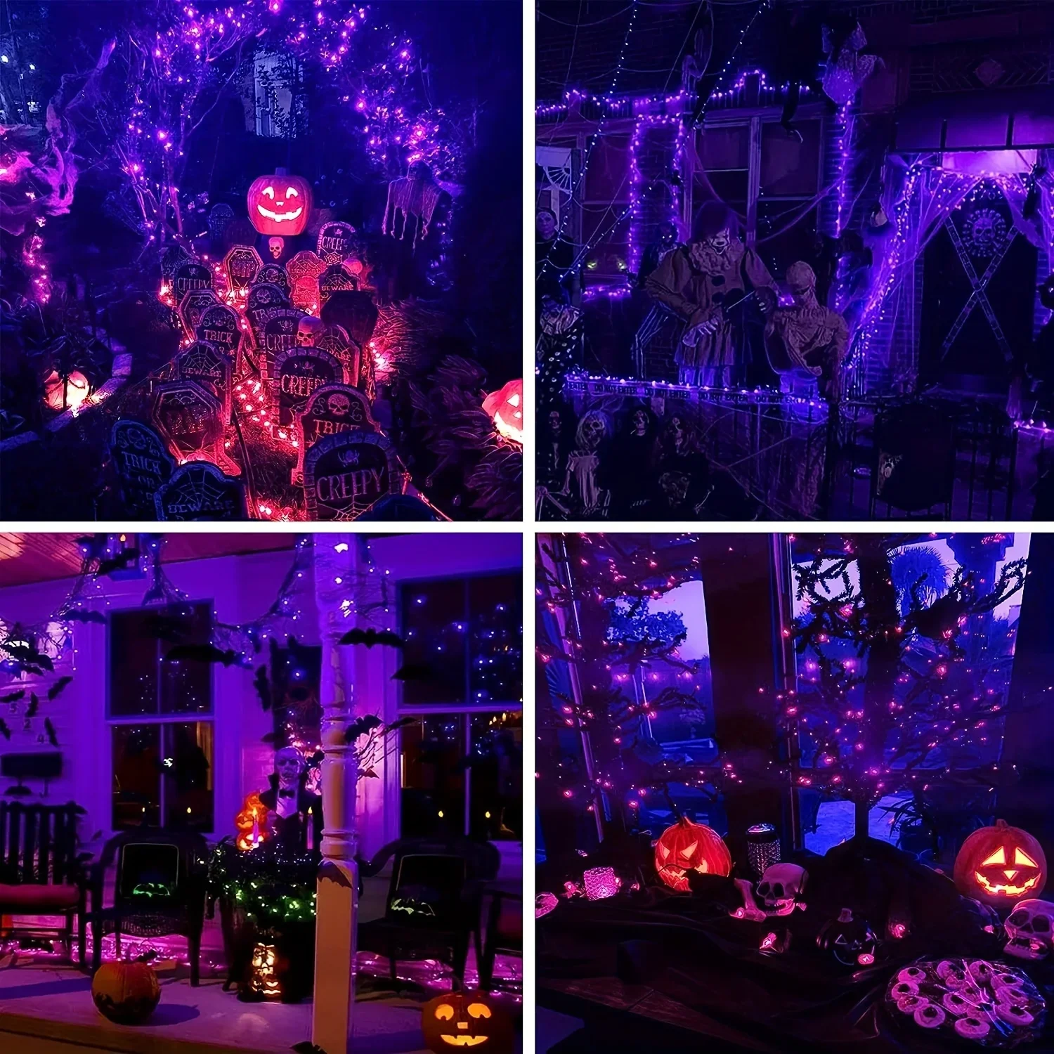 10-120M Copper Wire String Lig - Halloween Led String Lights Orange recension och pris