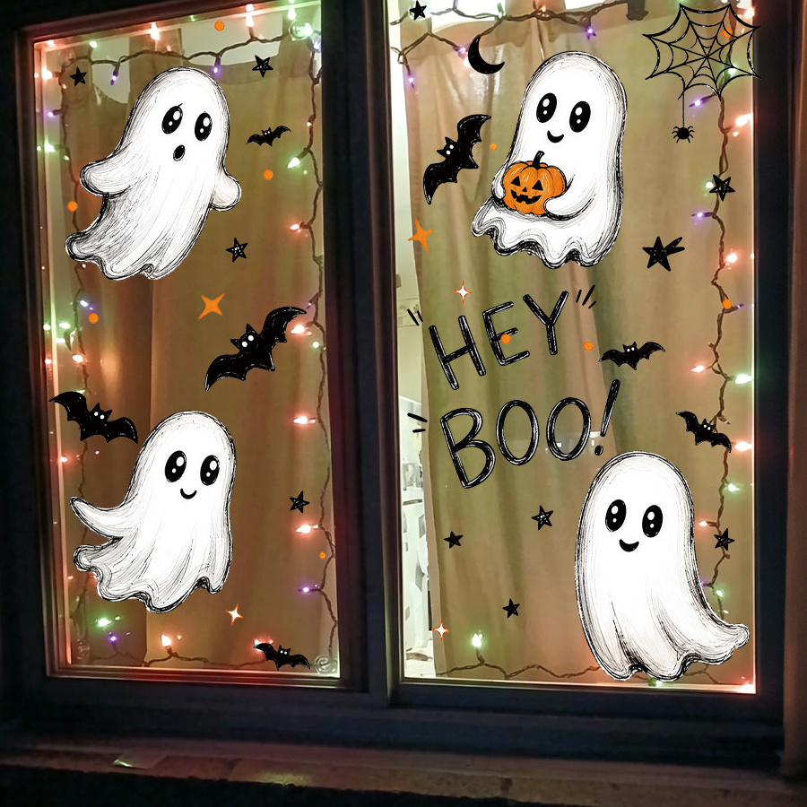 3pcs Halloween Window Decals S - Spider Web Halloween Decoration recension och pris