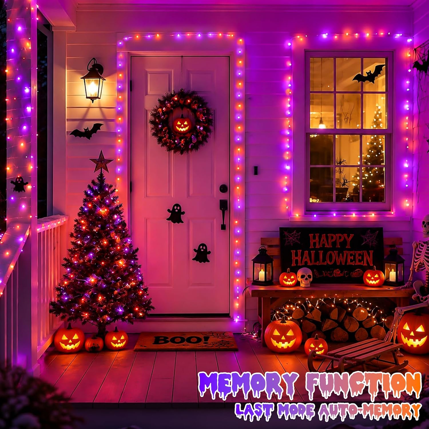Halloween LED Solar Copper Wir - Halloween Led String Lights Orange recension och pris