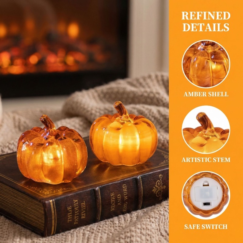 Cross-border new Halloween dec - Halloween Pumpkin Decor Led recension och pris