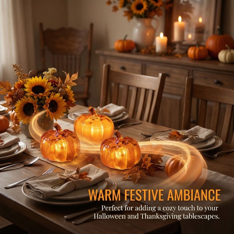 Cross-border new Halloween dec - Halloween Pumpkin Decor Led recension och pris
