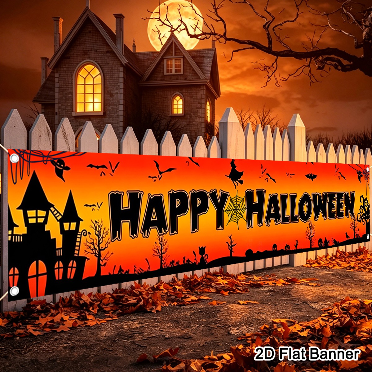 1pc Happy Halloween Banner Jac - Pumpkin Lantern Halloween recension och pris