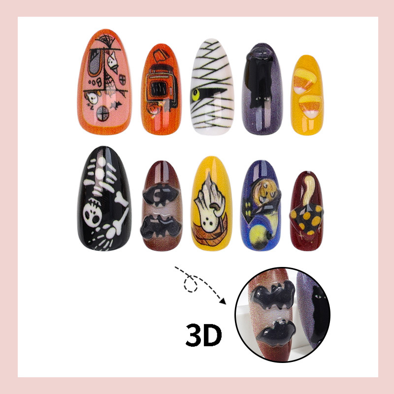 30pcs New Halloween Style Fals - Halloween Skeleton Decoration recension och pris