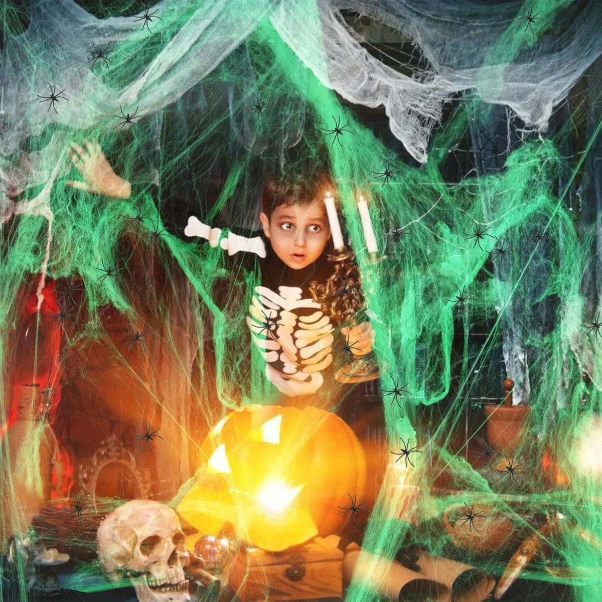 1-20PCS Halloween Decoration S - Spider Web Halloween Decoration recension och pris