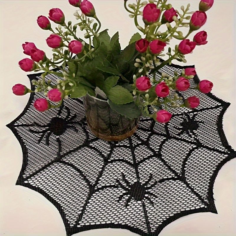 VIKAMA Halloween Black Lace Sp - Spider Web Halloween Decoration recension och pris