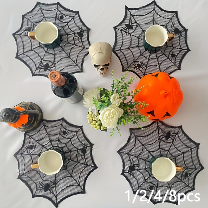 VIKAMA Halloween Black Lace Sp - Spider Web Halloween Decoration recension och pris