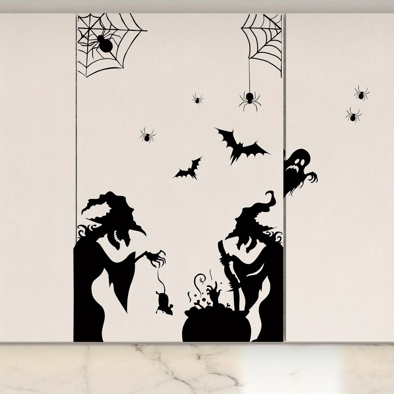 Halloween Electrostatic Window - Spider Web Halloween Decoration recension och pris