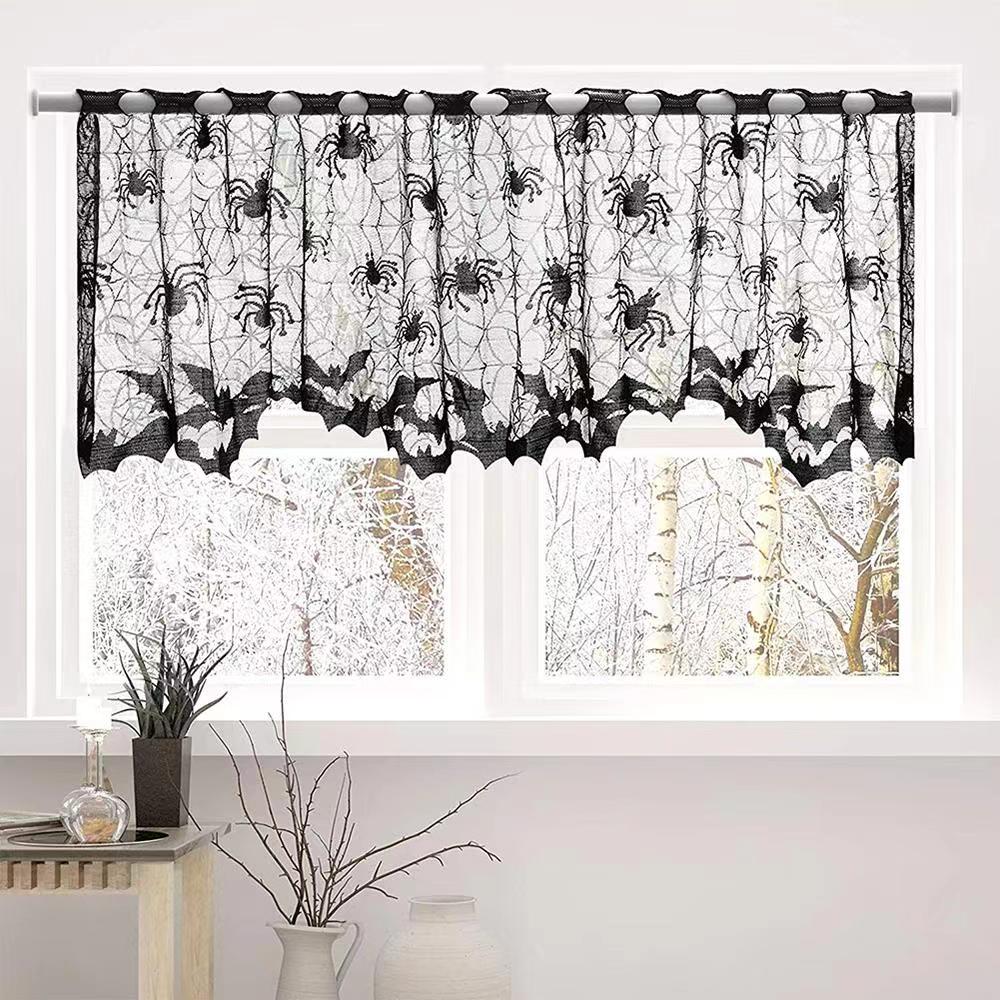 Halloween Black Lace Spider We - Spider Web Halloween Decoration recension och pris