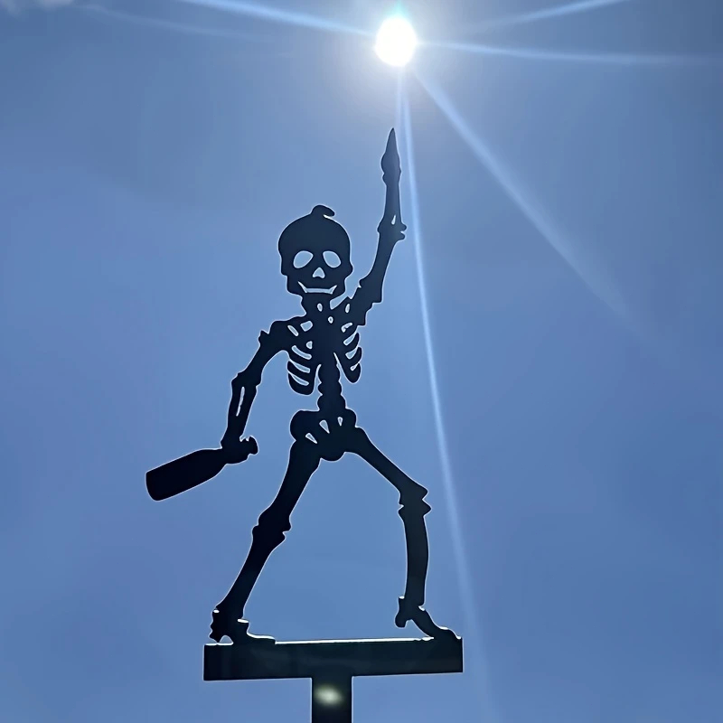 2D 1pc  Metal Portable Skeleto - Halloween Skeleton Decoration recension och pris