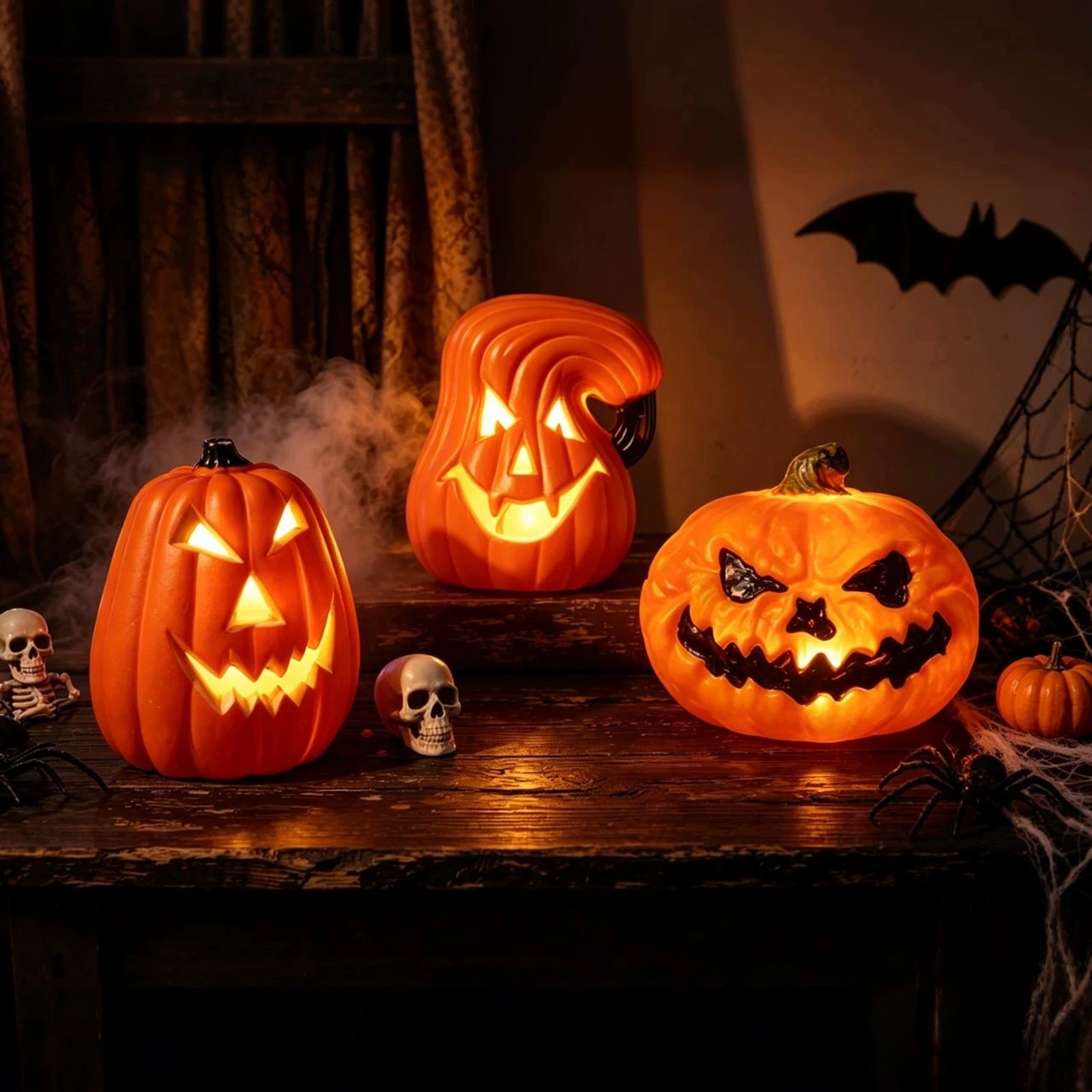 LED Triple Layer Glowing Pumpk - Halloween Pumpkin Decor Led recension och pris
